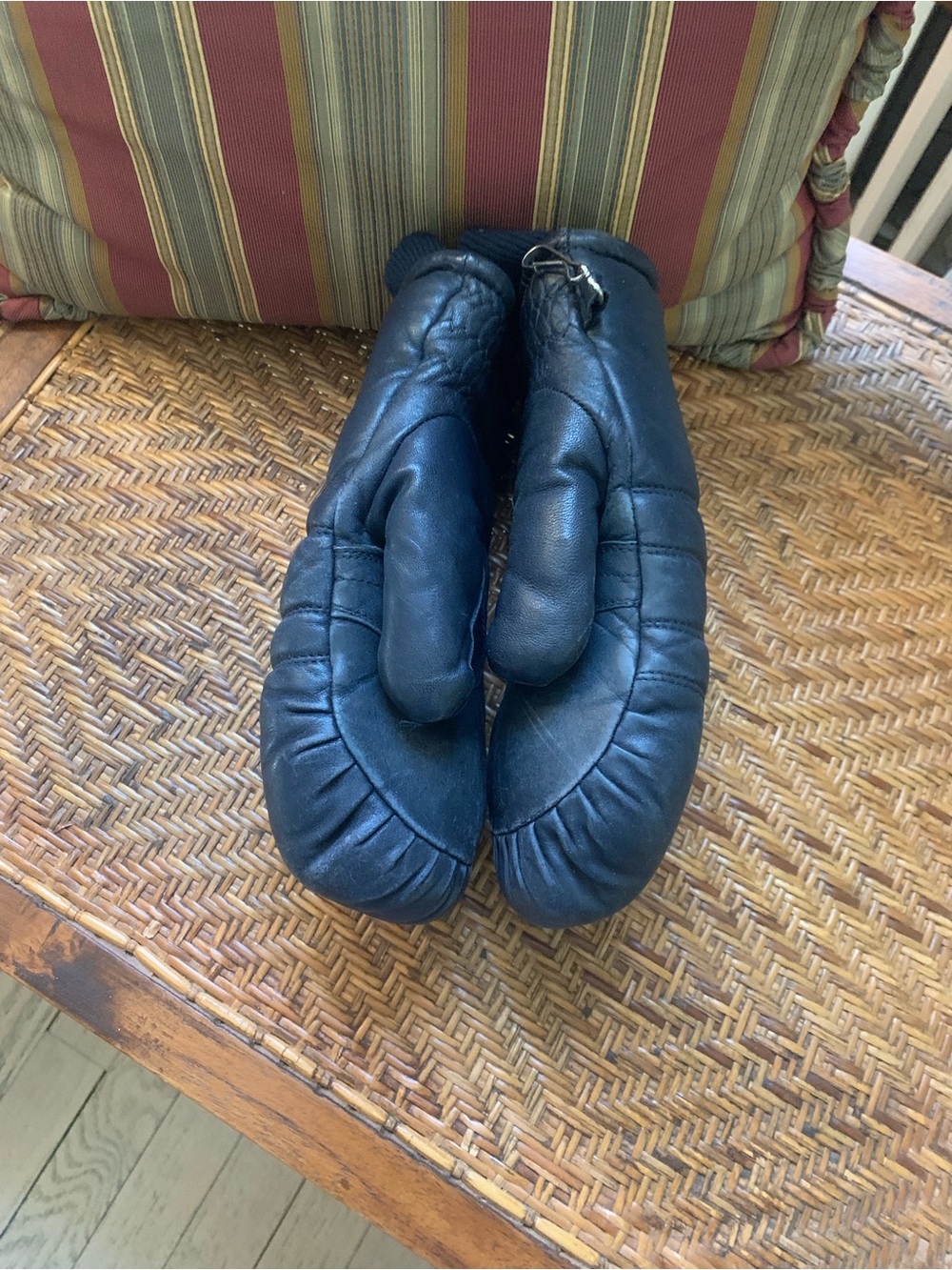 Lined Leather Ski Mittens, Ladies Small
